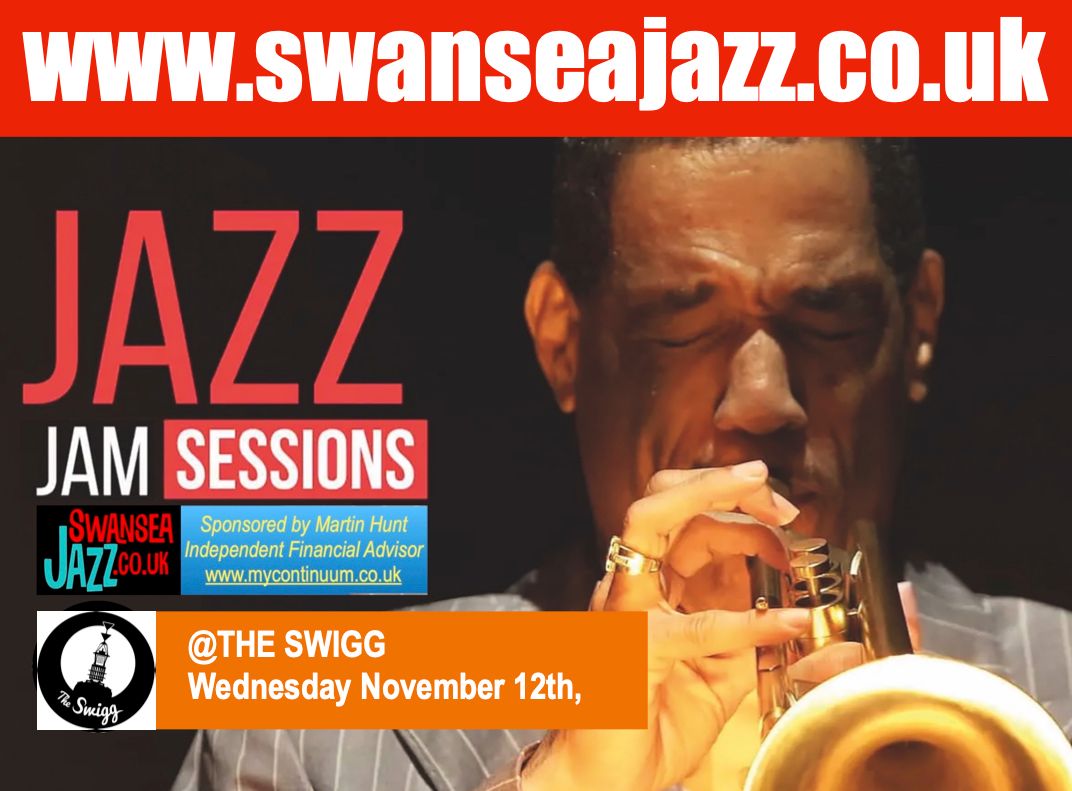 WEDNESDAY November 12th, 8pm : JAZZ JAM with Dave Cottle Trio @THE SWIGG