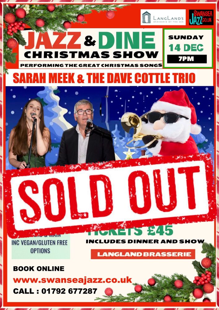 SUNDAY DECEMBER 14th, 7pm : JAZZ & DINE @LANGLAND'S BRASSERIE (TABLE FOR 4)