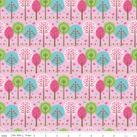 Summer Song Trees Pink by Riley Blake 100% Cotton