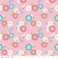 Dream And A Wish Dream Floral Pink by Riley Blake Designs 100% Cotton