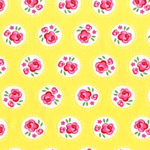 Lil' Dotsy Yellow by Michael Miller Fabrics 100% Cotton