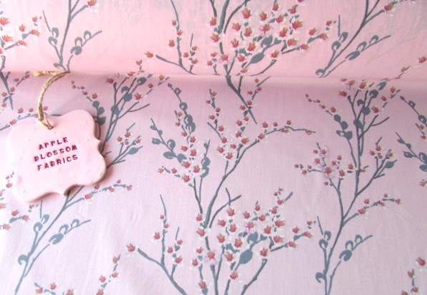 Japanese Spring Blossom Pink 100% Cotton