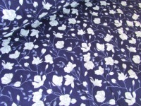 Georgia Floral Buds Navy by Rose & Hubble 100% Cotton