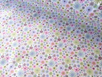 Zoe Flower Splash Lilac Green Pink by Rose & Hubble 100% Cotton