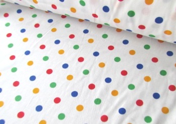 7mm Primary Dots by Rose & Hubble 100% Cotton