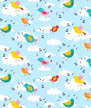 Backyard Buzz Song Birds by Blank Quilting 100% Cotton