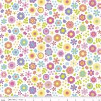Under The Sea Flowers White by Riley Blake Designs 100% Cotton
