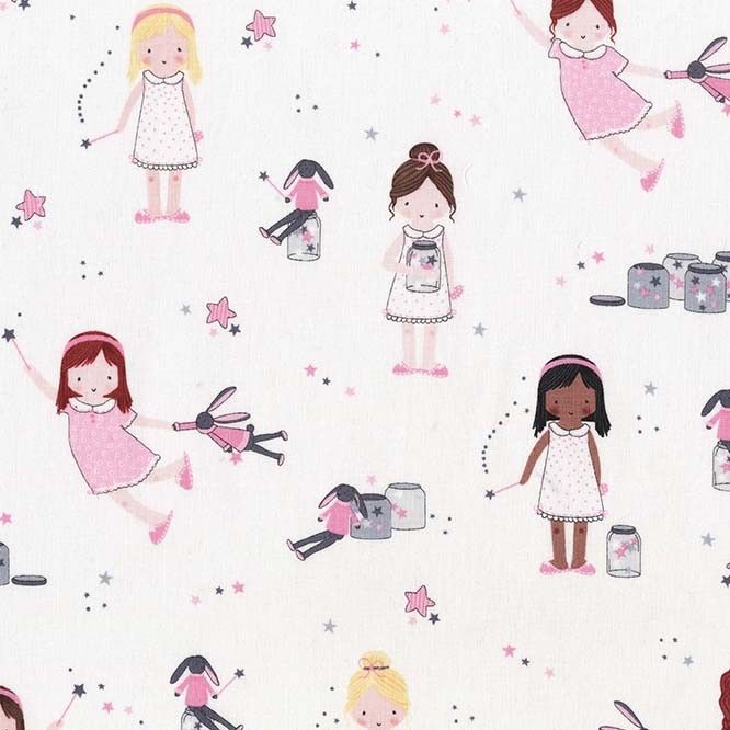 Twinkle Fairies Sprinkle, Sprinkle Little Stars by Michael Miller Fabrics 100% Cotton