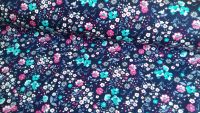 Isabelle Floral Navy by Rose & Hubble 100% Cotton