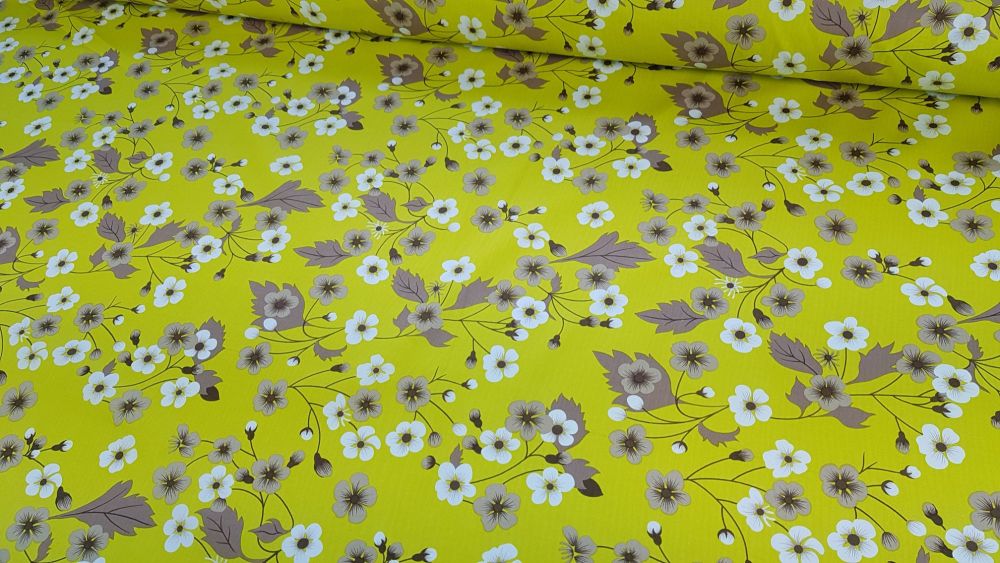 Arabella Floral Green by Rose & Hubble 100% Cotton
