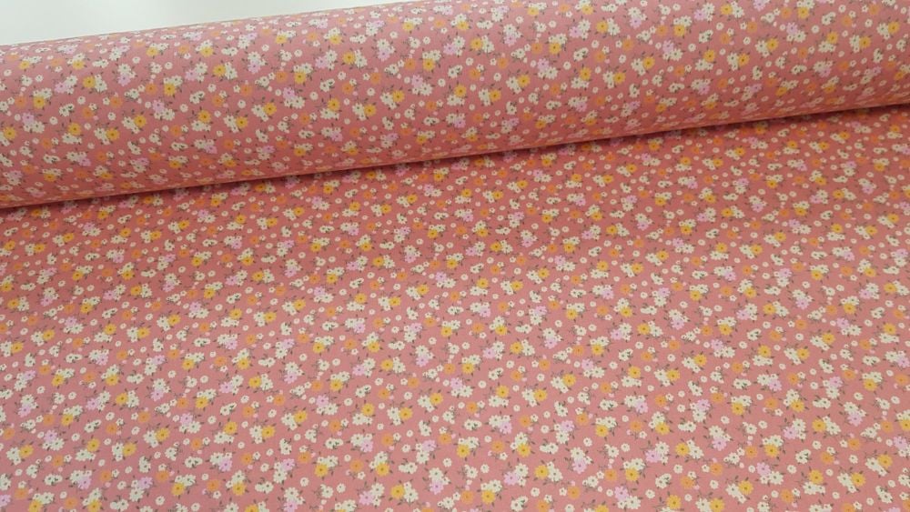 Maisy Ditsy Floral Rose by Rose & Hubble 100% Cotton