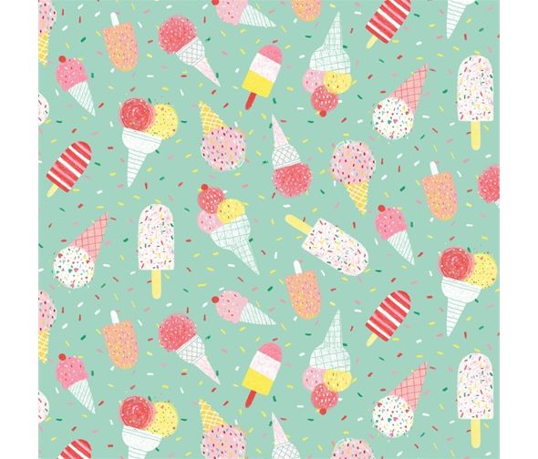 Summerlicious Ice Creams and Lollies by Studio E Fabrics 100% Cotton