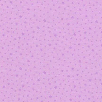 Chasing Rainbows Princess Purple Stars by Robert Kaufman Fabrics 100% Cotto