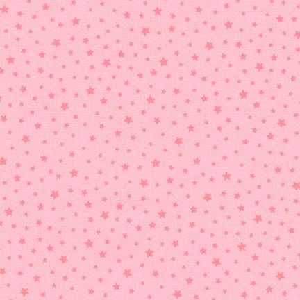 Chasing Rainbows Sweet Pink Stars by Robert Kaufman Fabrics 100% Cotton