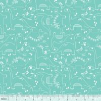 Dino-mite Fossils Turquoise by Blend Fabrics 100% Cotton