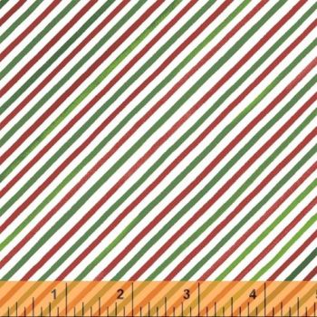 Holly Jolly Christmas Stripe by Windham Fabrics 100% Cotton