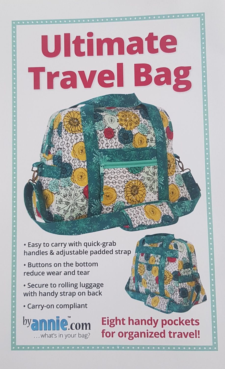 Ultimate Travel Bag Pattern by annie.com