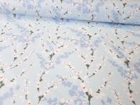 Spring Blossom on Sky Blue by Rose & Hubble 100% Cotton