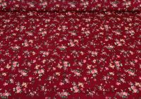 Mia Flowers on Wine 100% Cotton Extra Wide