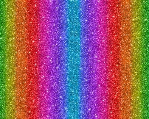 Glittery Rainbow 100% Cotton Extra Wide Little Johnny Collection