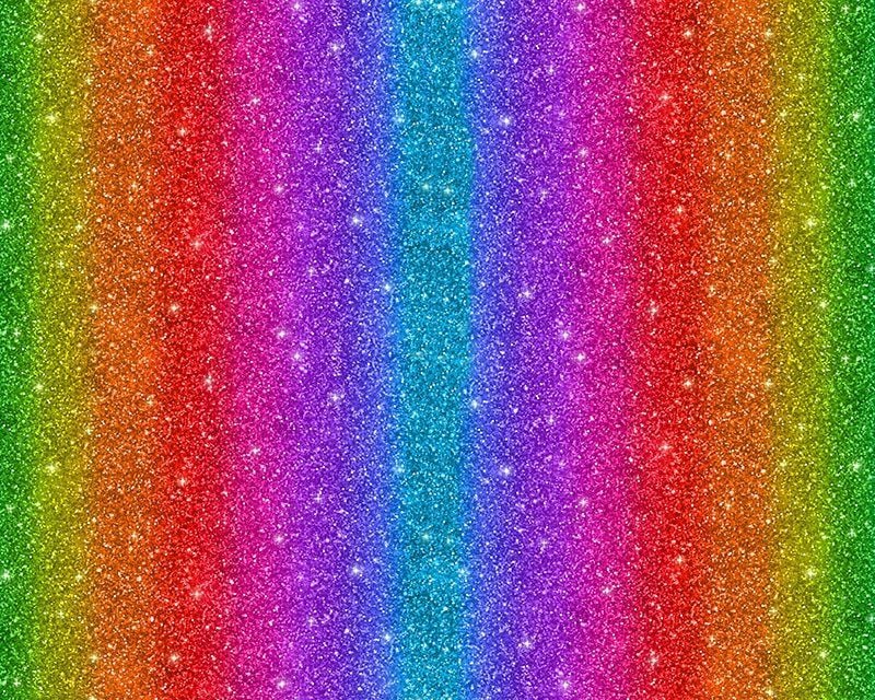 Glittery Rainbow 100% Cotton Extra Wide Little Johnny Collection
