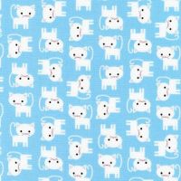 Urban Zoologies Minis Cats Blue by Robert Kaufman Fabrics 100% Cotton