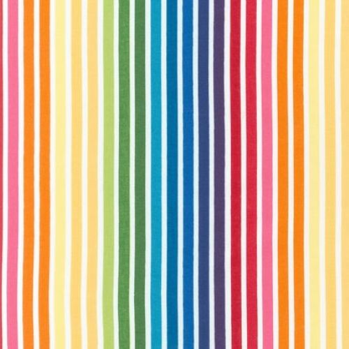 Remix Bright Rainbow Stripe by Robert Kaufman Fabrics 100% Cotton