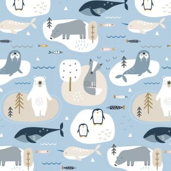 Habitat Arctic Animals by Dashwood Studio 100% Cotton