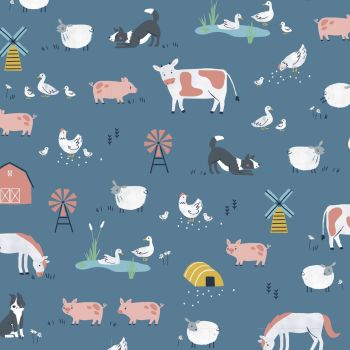 Farm Days Farmyard Animals by Dashwood Studio 100% Cotton