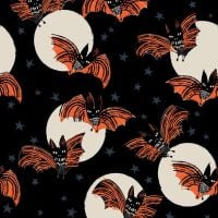 Full Moon Bats & Moons by Dashwood Studio 100% Cotton
