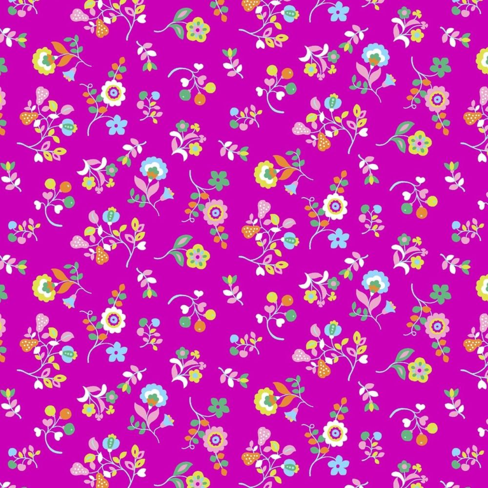 Kaleidoscope Ace Lawn Pink Floral by Dashwood Studio Cotton Lawn Extra Wide