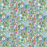 Kaleidoscope Ace Lawn Teal Floral by Dashwood Studio Cotton Lawn Extra Wide