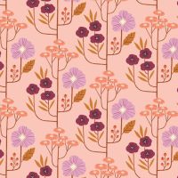 Wild Flowers Pink by Dashwood Studio 100% Cotton
