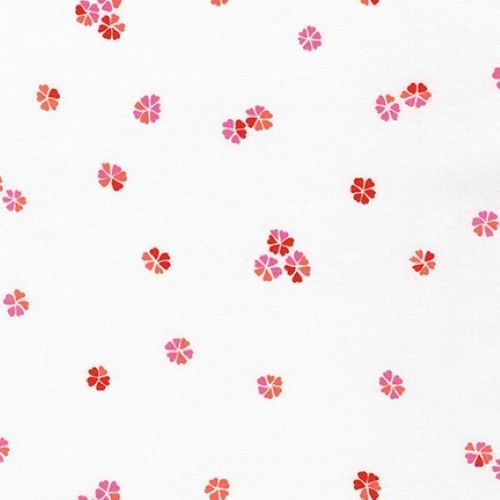 Wishwell Cherry Blossom Flowers Vanilla by Robert Kaufman Fabrics 100% Cott