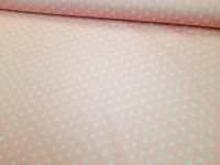 Little White Stars on Pink 100% Cotton Extra Wide