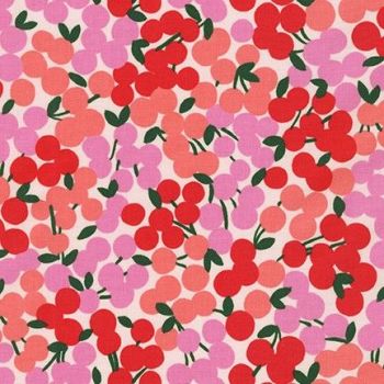 Wishwell Cherry Blossom Berries Apple by Robert Kaufman Fabrics 100% Cotton