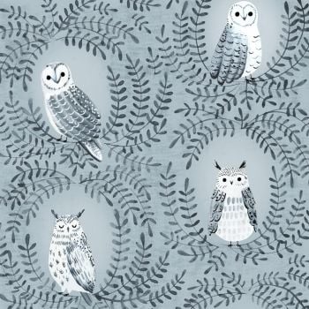 Nightfall Owls Leaves by Dashwood Studio 100% Cotton