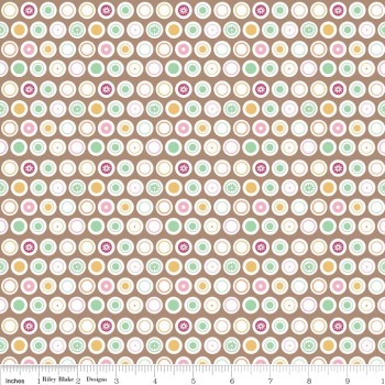 Flower Patch Dots by Riley Blake 100% Cotton 89 x 110 cm