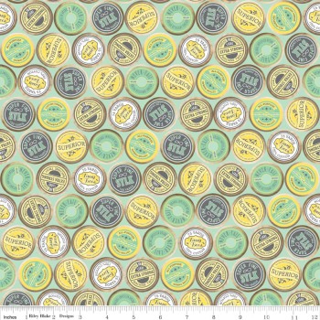 Sew Charming Sew Spools Mint by Riley Blake 100% Cotton