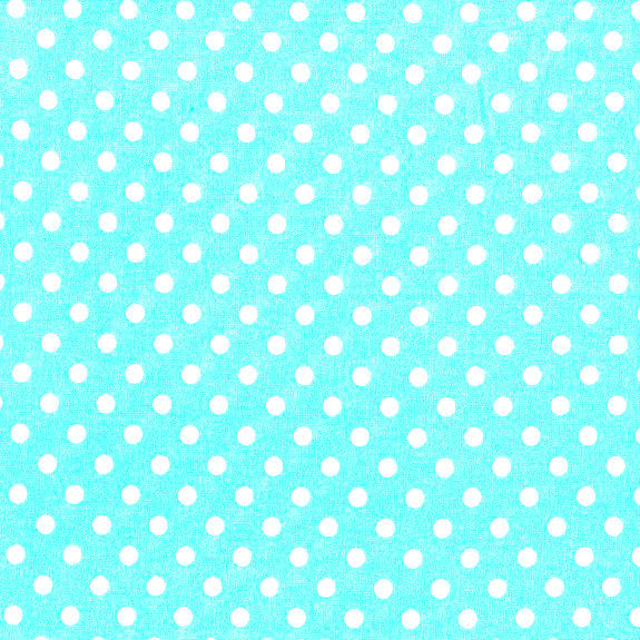 3mm Tiny Dots Turquoise by Rose & Hubble 100% Cotton