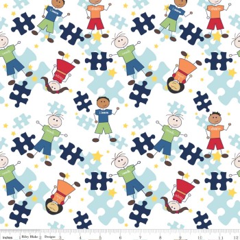 Pieces of Hope 2 Main White by Riley Blake 100% Cotton