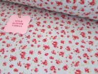 Lucy Floral on Mint 100% Cotton