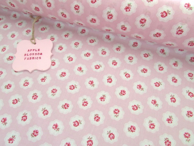 Gracie Vintage Floral Pink by Rose & Hubble 100% Cotton