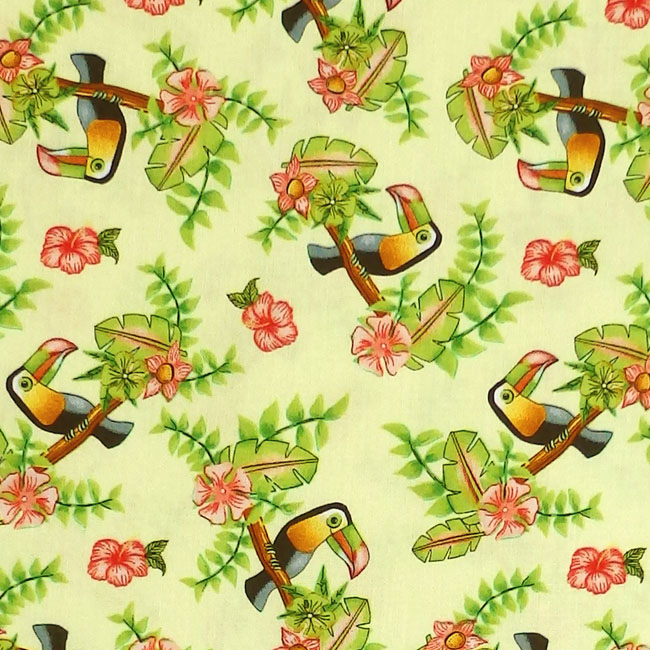 Blank Quilting PINK LADY Fabric - Toucan Yellow