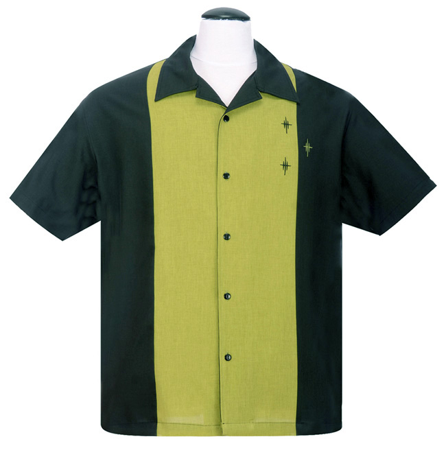 Steady Clothing Crosshatch Button Up Shirt - Black - size XL