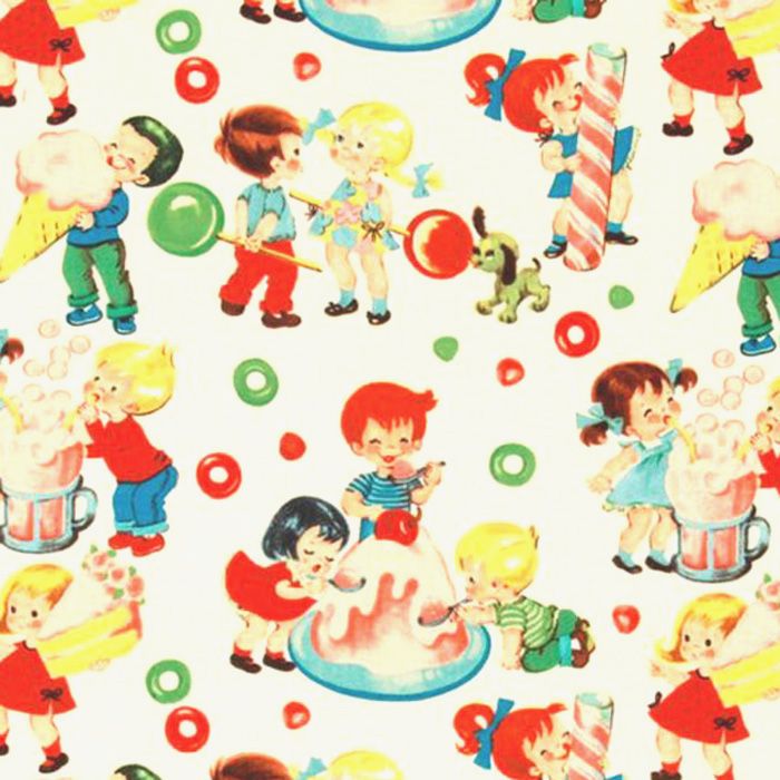 Michael Miller CANDY SHOP Fabric - Cream