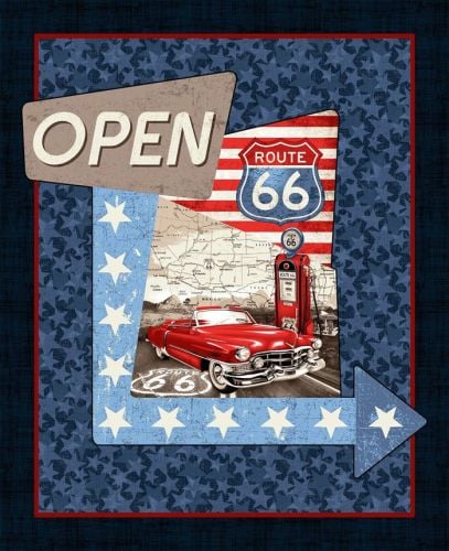 Studio E ALL AMERICAN ROAD TRIP Fabric Panel