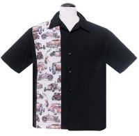 Steady Clothing Dragstrip Button Up Shirt - Black - size S