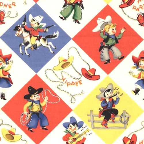 Michael Miller RETRO YIPPEE Fabric - Cream