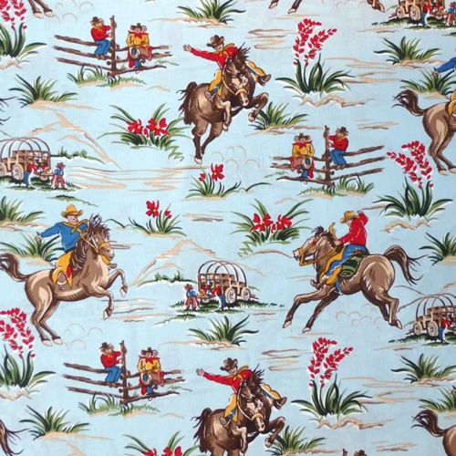 Robert Kaufman BARN DANDYs fabric - Sky